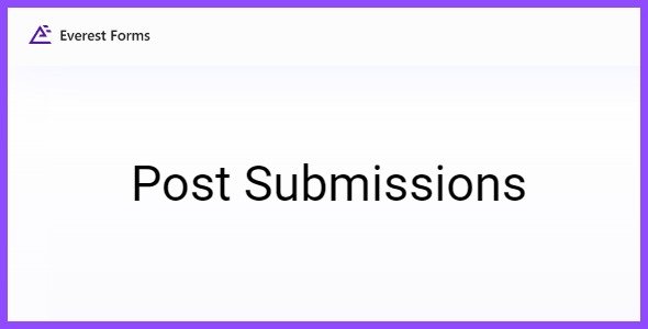 Everest Forms Post Submissions